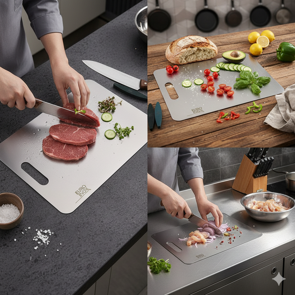 Planche de découpe INOX 40x25cm
