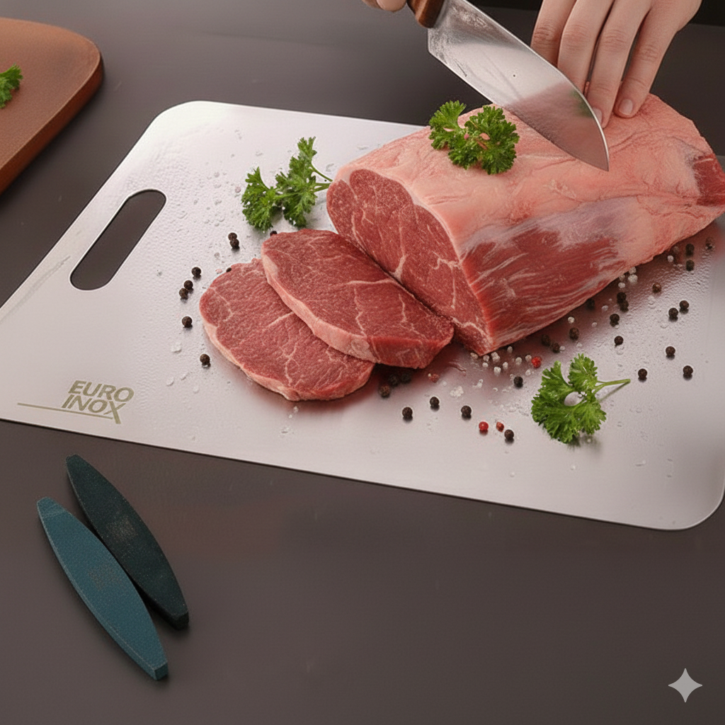 Planche de découpe INOX 40x25cm